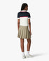Light Brown Pleated Mini Skirt