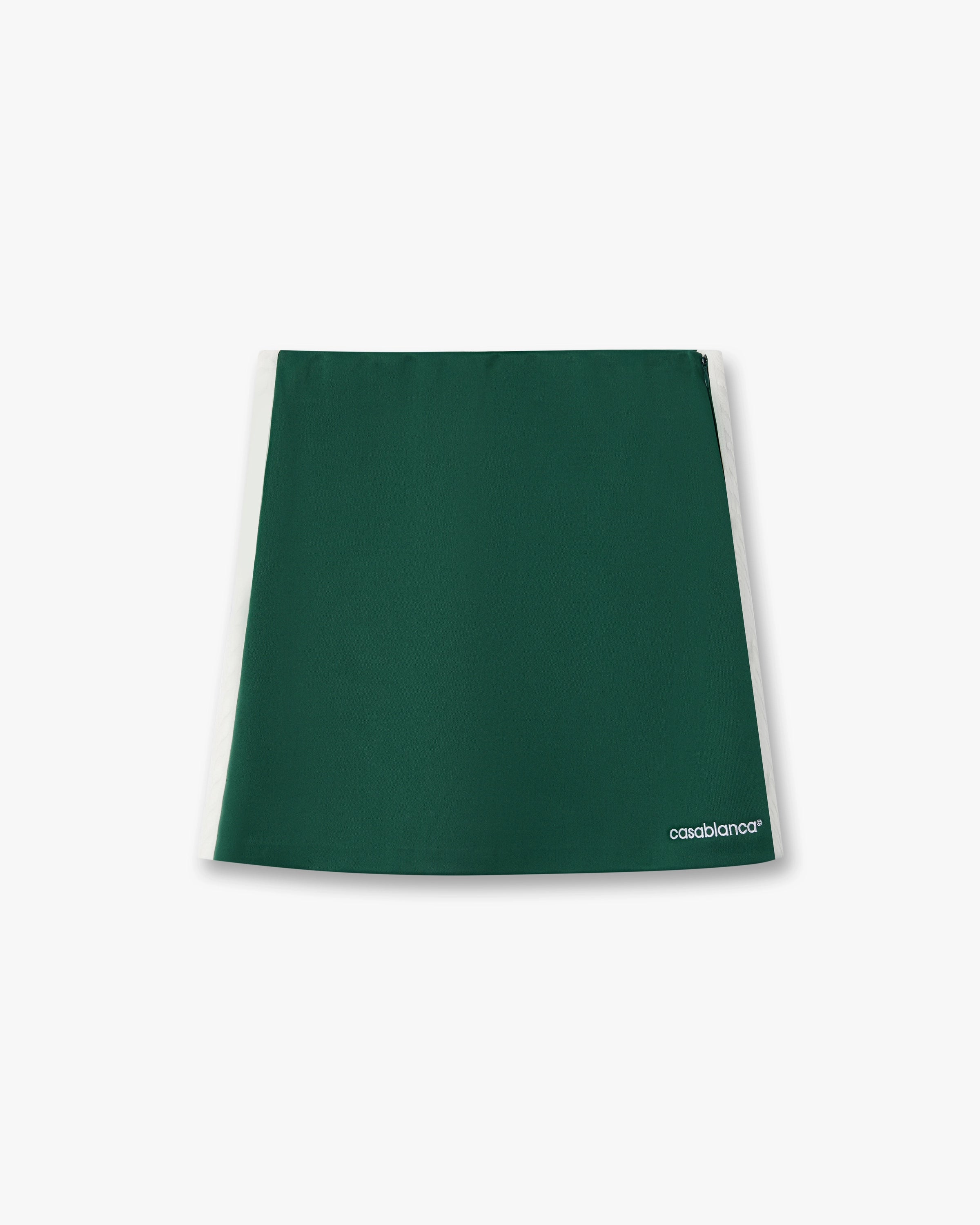 Green Scuba Mini Skirt