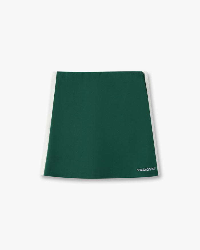 Green Scuba Mini Skirt