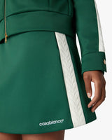 Green Scuba Mini Skirt