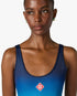 Blue & Green Gradient Printed Swimsuit