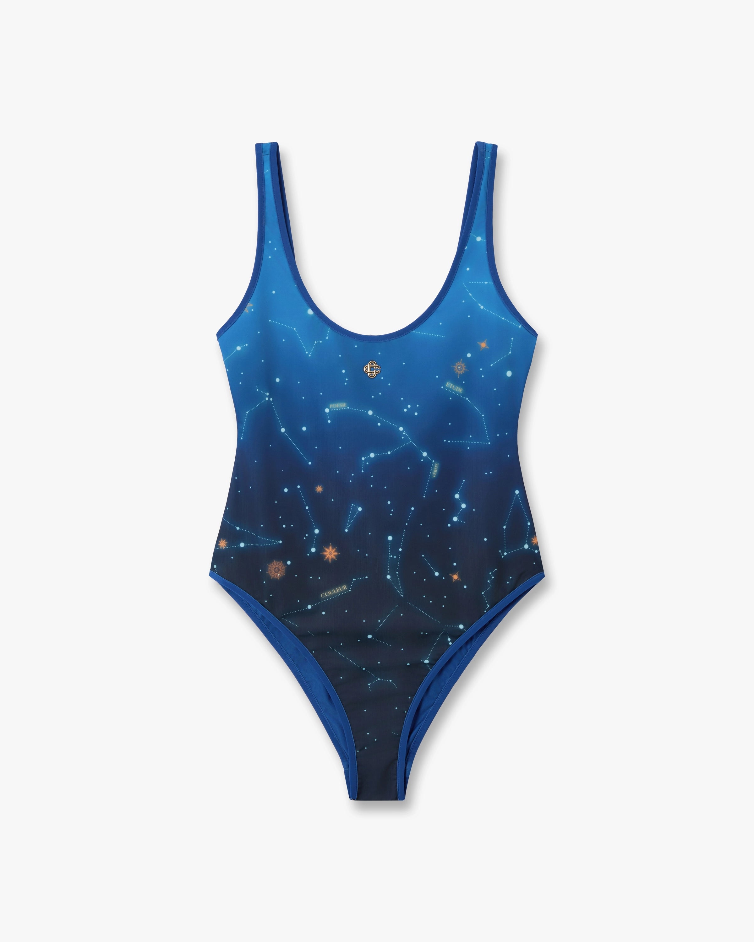 Blue Astrology Printed Swimsuit