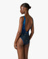 Blue Astrology Printed Swimsuit