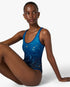 Blue Astrology Printed Swimsuit