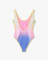 Multicolour Gradient Printed Swimsuit