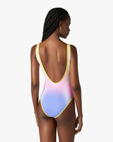 Multicolour Gradient Printed Swimsuit