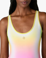 Multicolour Gradient Printed Swimsuit