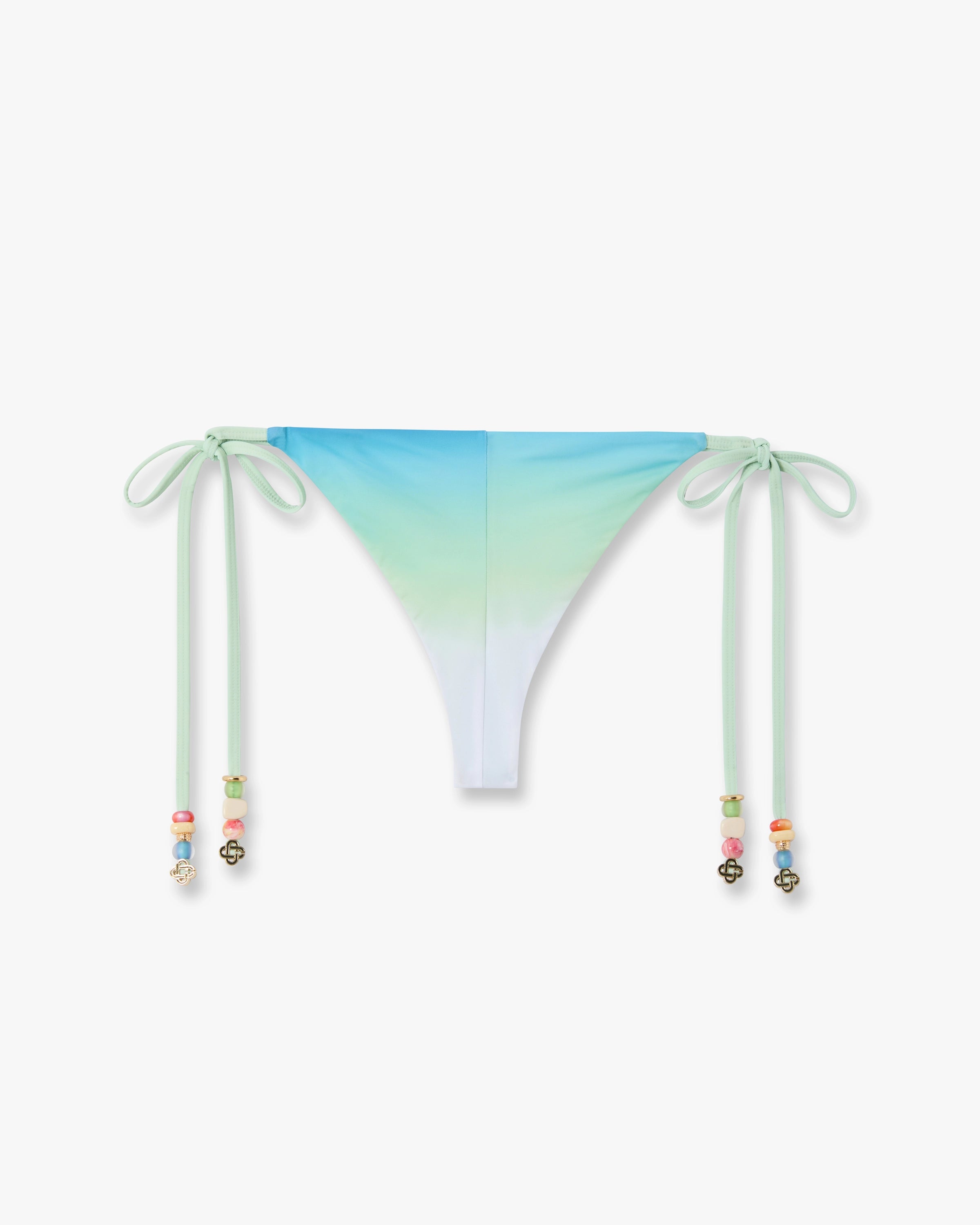 Blue & Green Gradient String Beaded Bikini Bottom