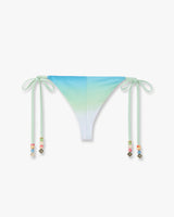 Blue & Green Gradient String Beaded Bikini Bottom