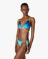 Blue & Green Gradient String Beaded Bikini Bottom