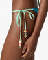 Blue & Green Gradient String Beaded Bikini Bottom
