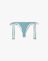 Green Cubist CC Monogram String Beaded Bikini Bottom