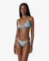 Green Cubist CC Monogram String Beaded Bikini Bottom