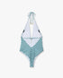 Green Cubist CC Monogram Plunge Swimsuit