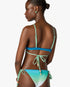 Blue & Green Gradient String Beaded Bikini Top