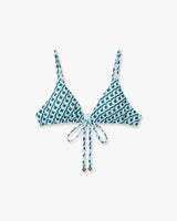 Green Cubist CC Monogram String Bikini Top