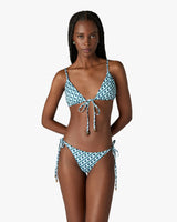 Green Cubist CC Monogram String Bikini Top