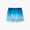 Blue Gradient Egyptian Rug Silk Shorts