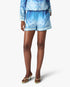 Blue Gradient Egyptian Rug Silk Shorts