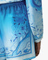 Blue Gradient Egyptian Rug Silk Shorts