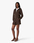 Dark Brown Cotton Monogram Shorts