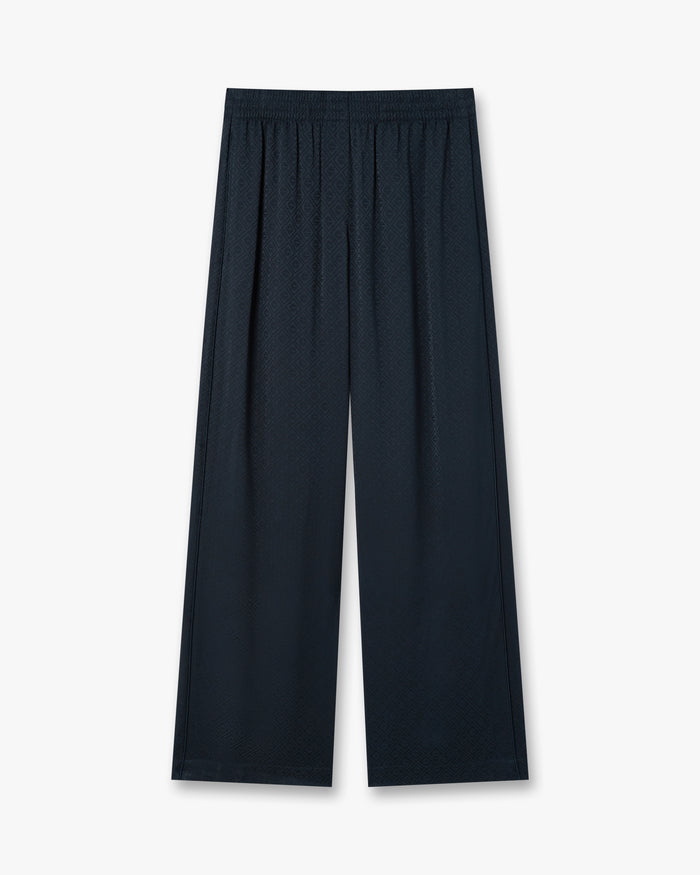 Navy Monogram Trousers