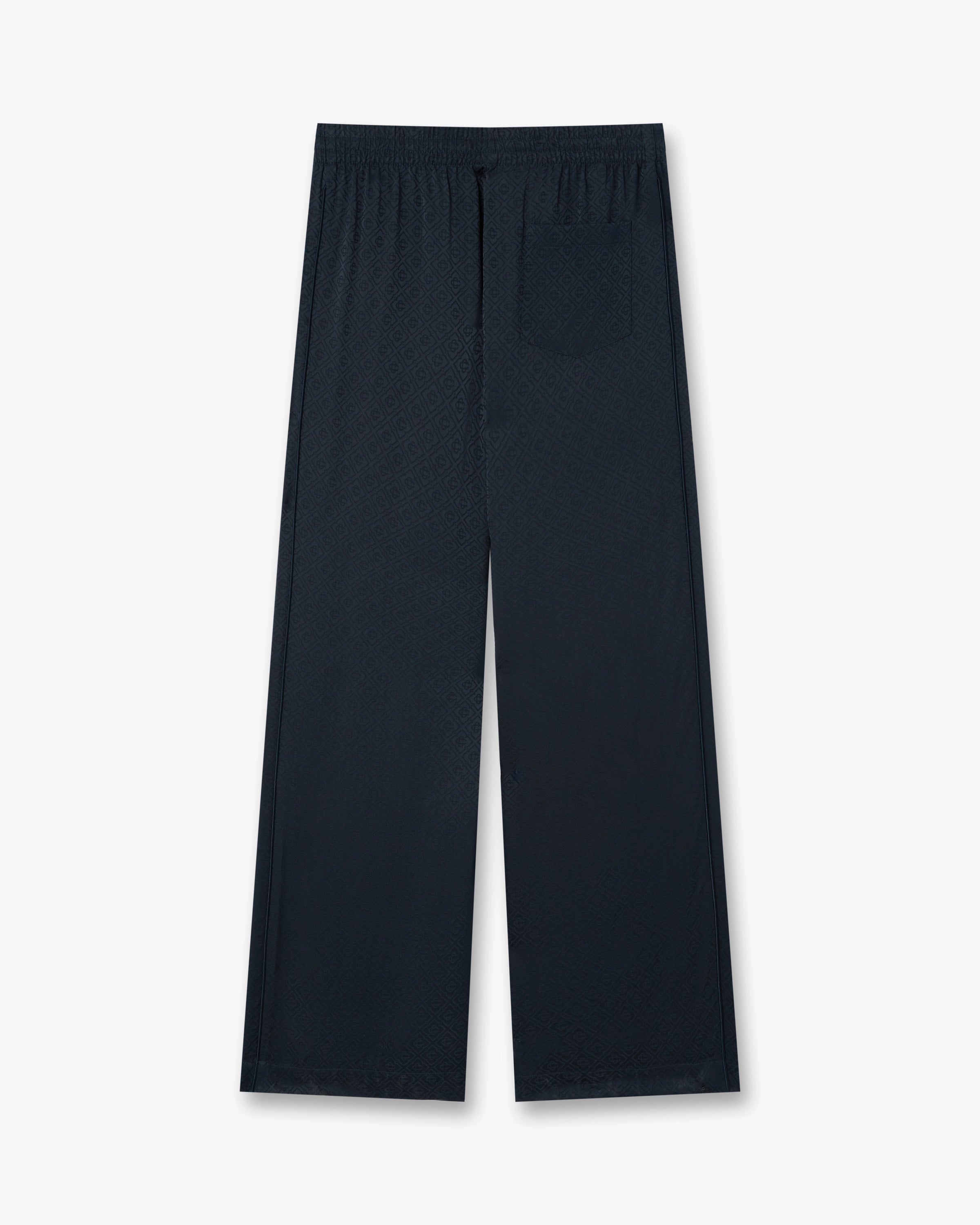Navy Monogram Trousers