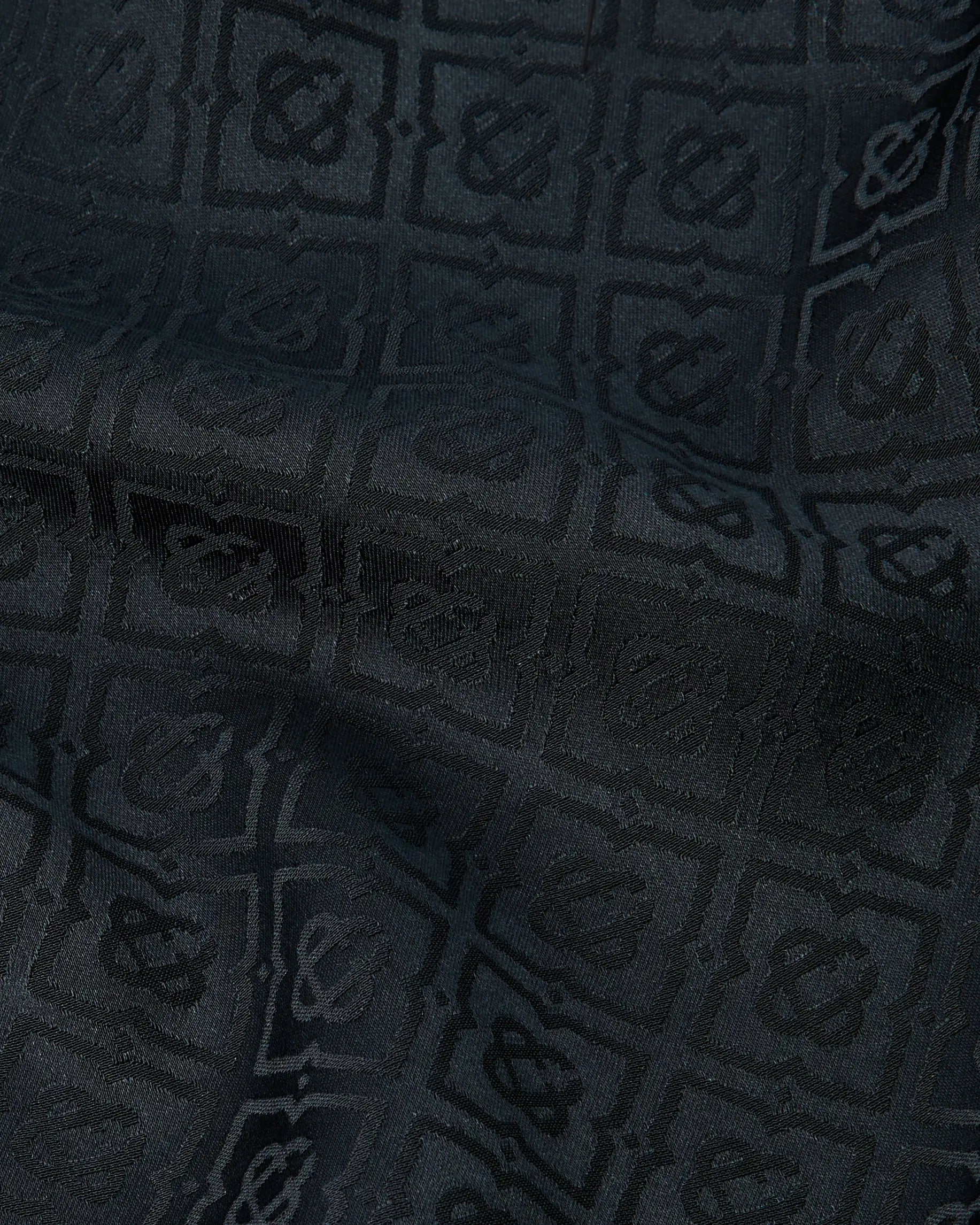 Navy Monogram Trousers