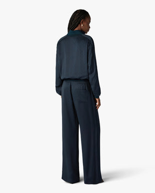 Navy Monogram Trousers