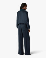 Navy Monogram Trousers