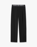 Black Wool Tailored Trousers