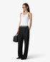 Black Wool Tailored Trousers