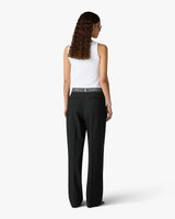 Black Wool Tailored Trousers