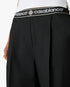 Black Wool Tailored Trousers