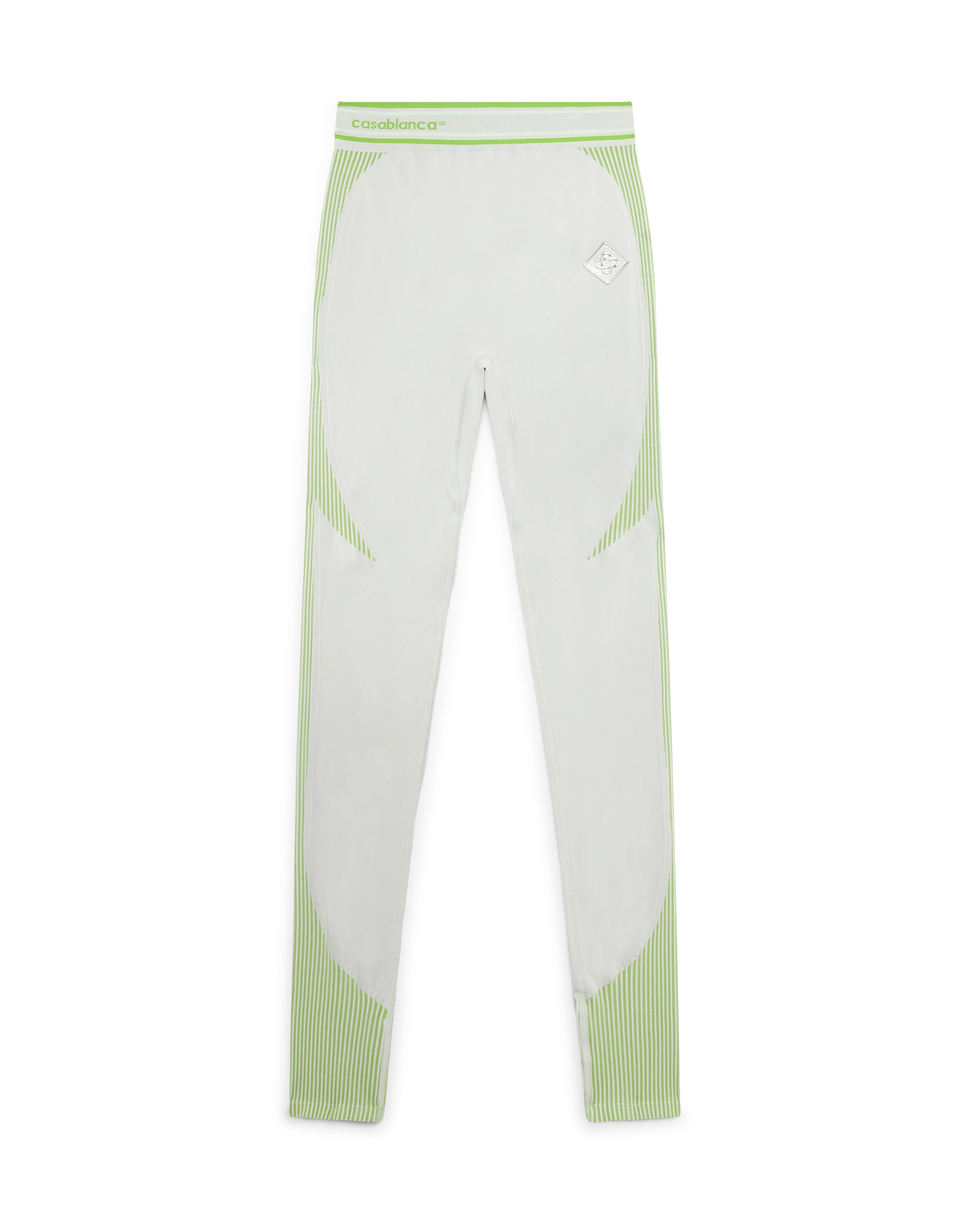 Grey and Lime  Seamless Leggings