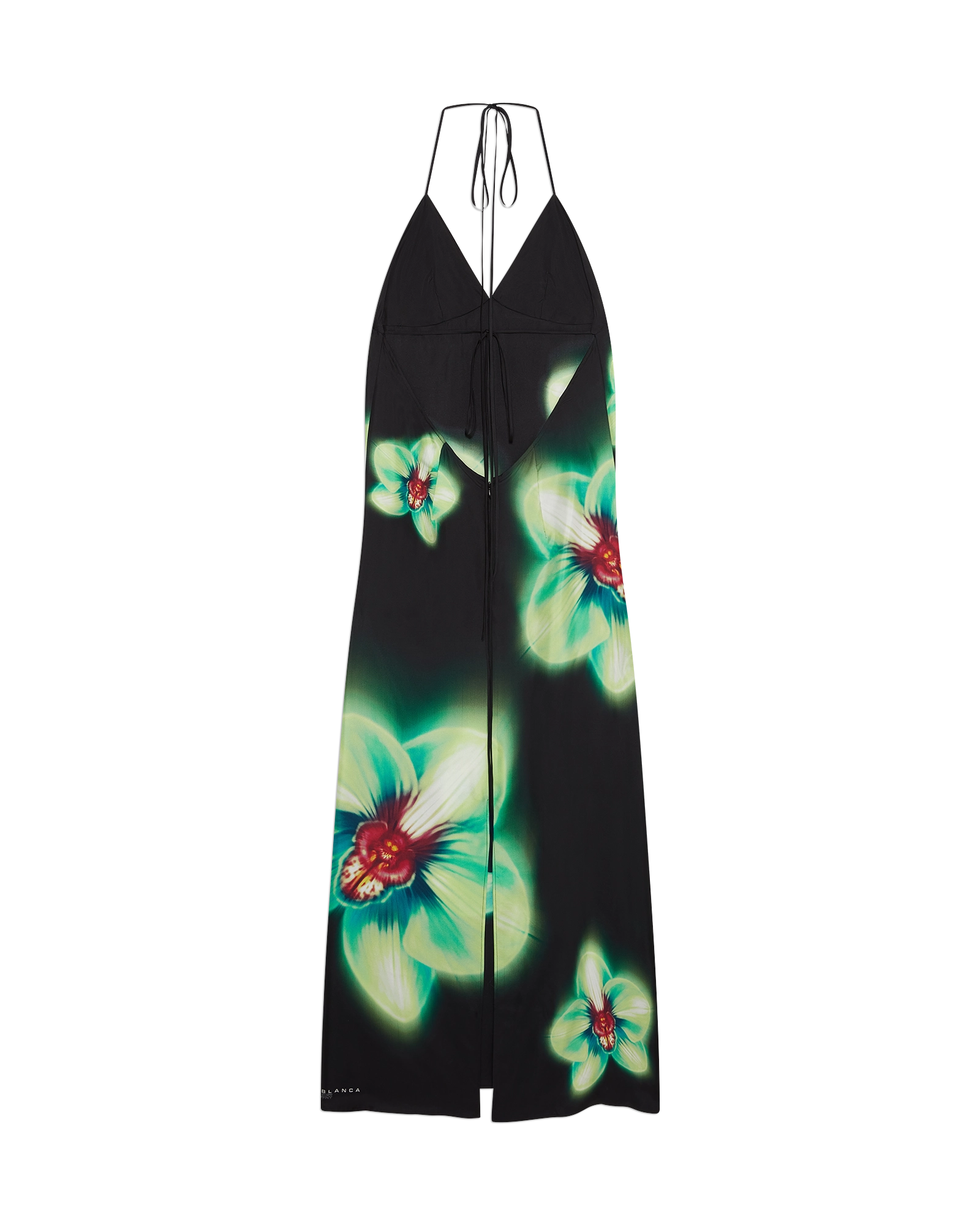 Orchid Glitch Silk Dress
