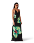 Orchid Glitch Silk Dress