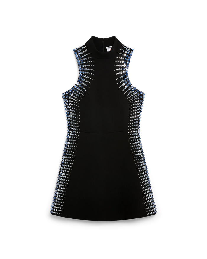 Black Embellished Mini Dress