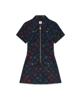 Heatmap Monogram Denim Dress