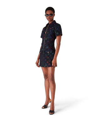 Heatmap Monogram Denim Dress