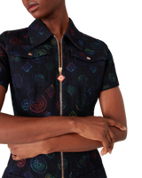 Heatmap Monogram Denim Dress