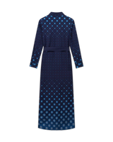 Gradient Silk Shirt Dress