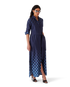 Gradient Silk Shirt Dress