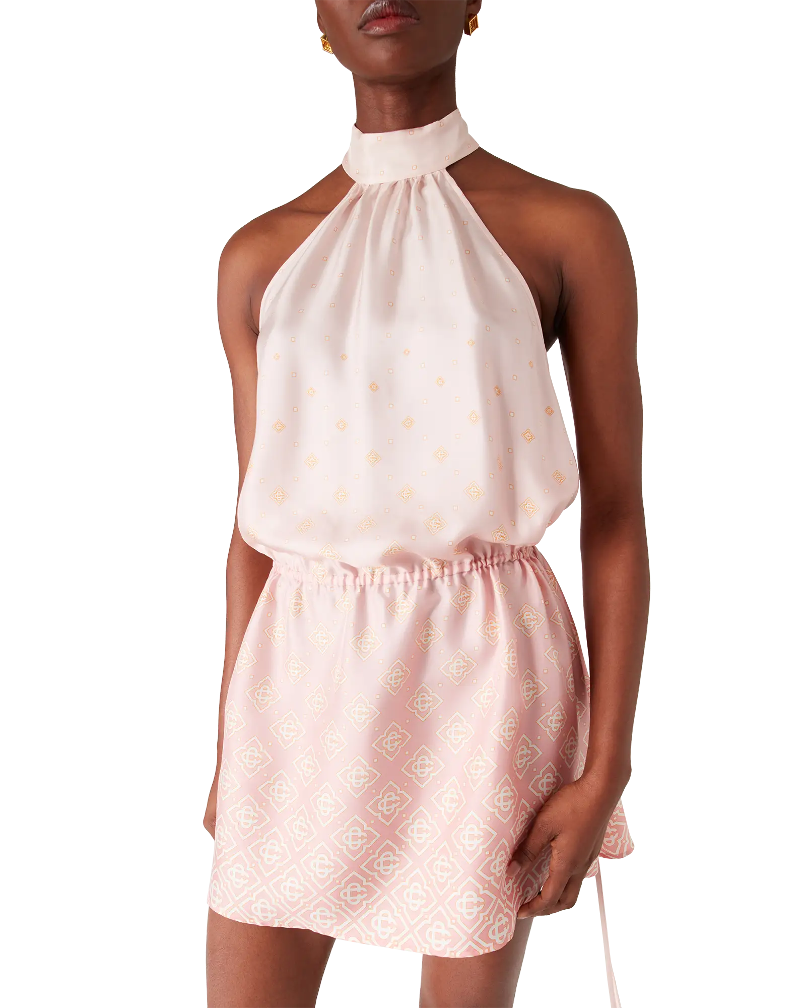 Monogram Degrade Silk Dress