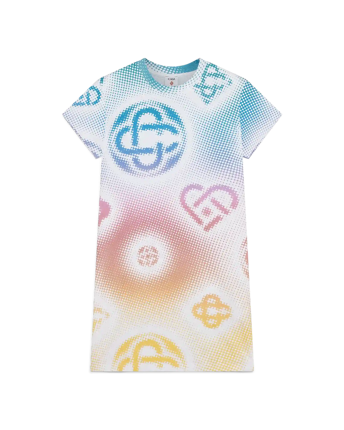 Halftone Logo T-Shirt Dress