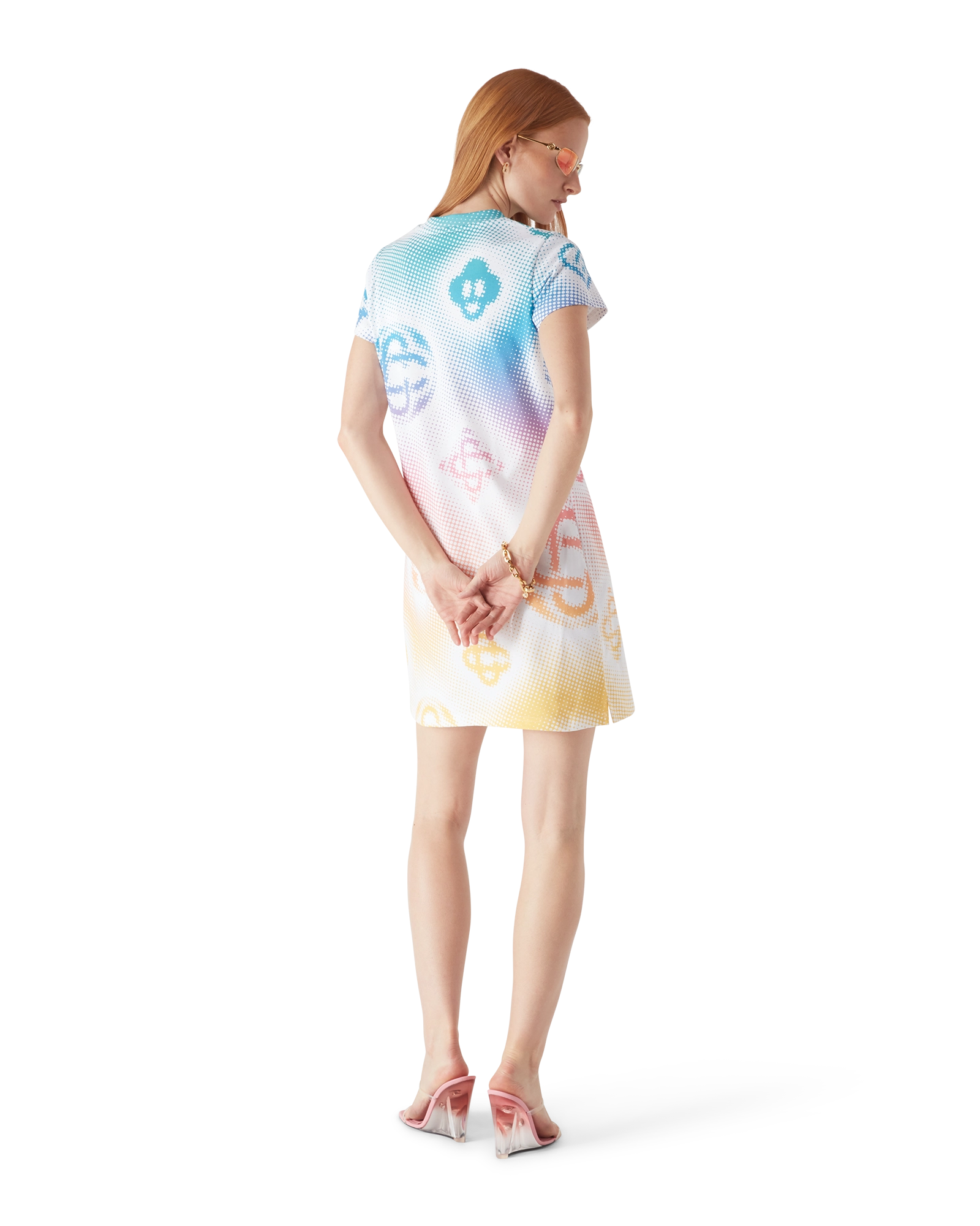 Halftone Logo T-Shirt Dress
