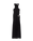 Black Draped Maxi Dress
