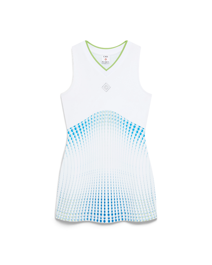 Tennis Printed Racer Dress
