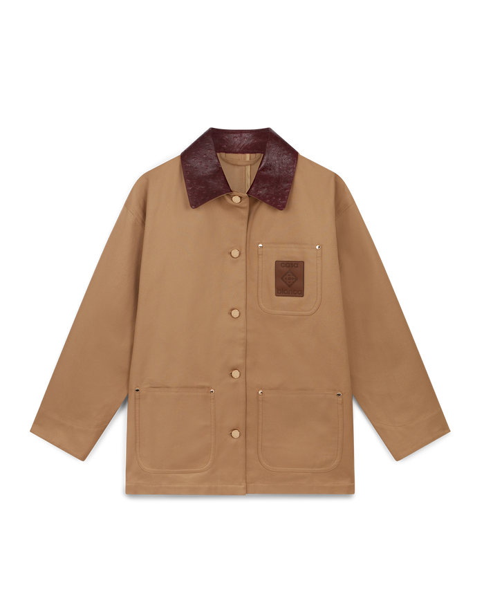 Beige Workwear Jacket