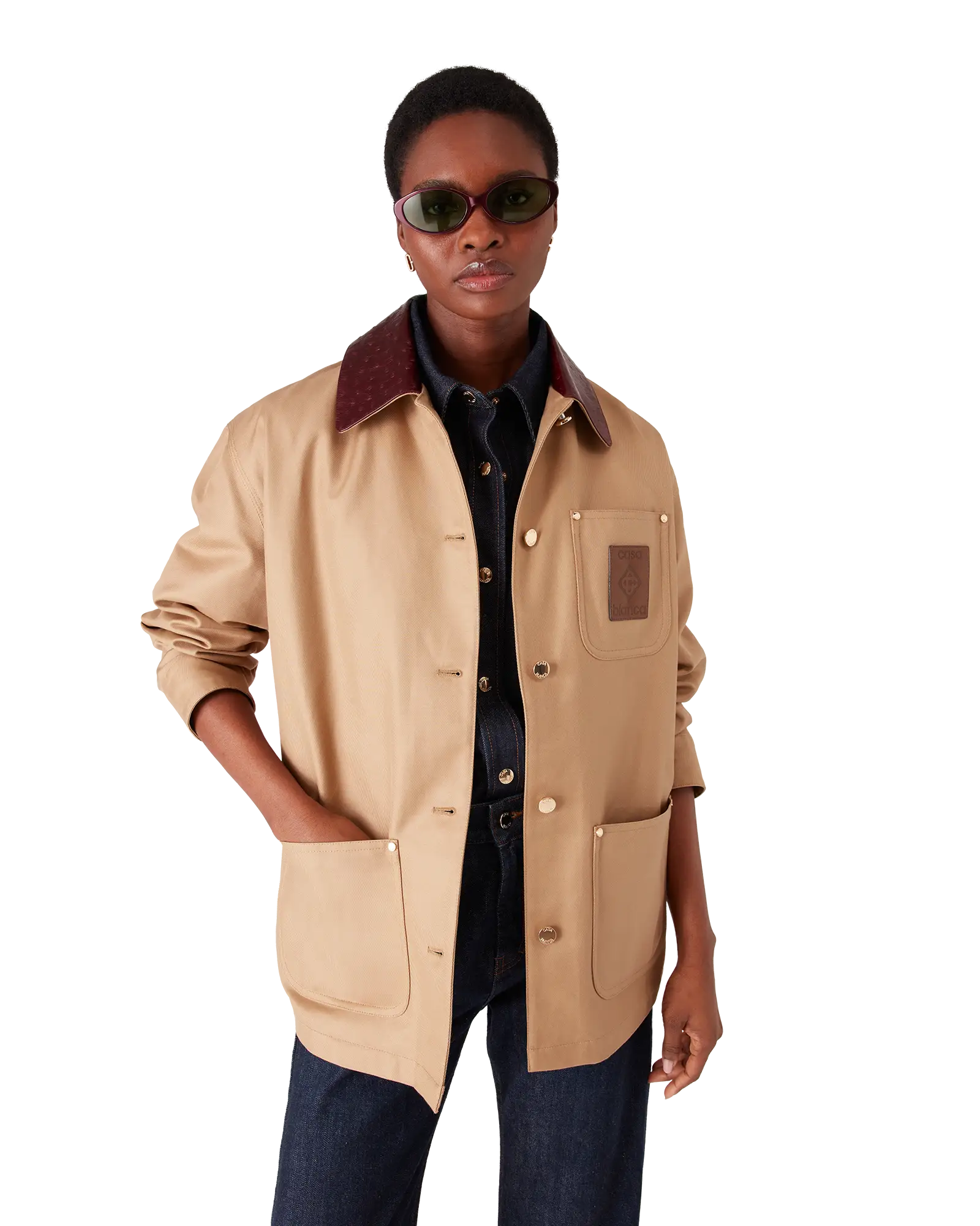 Beige Workwear Jacket